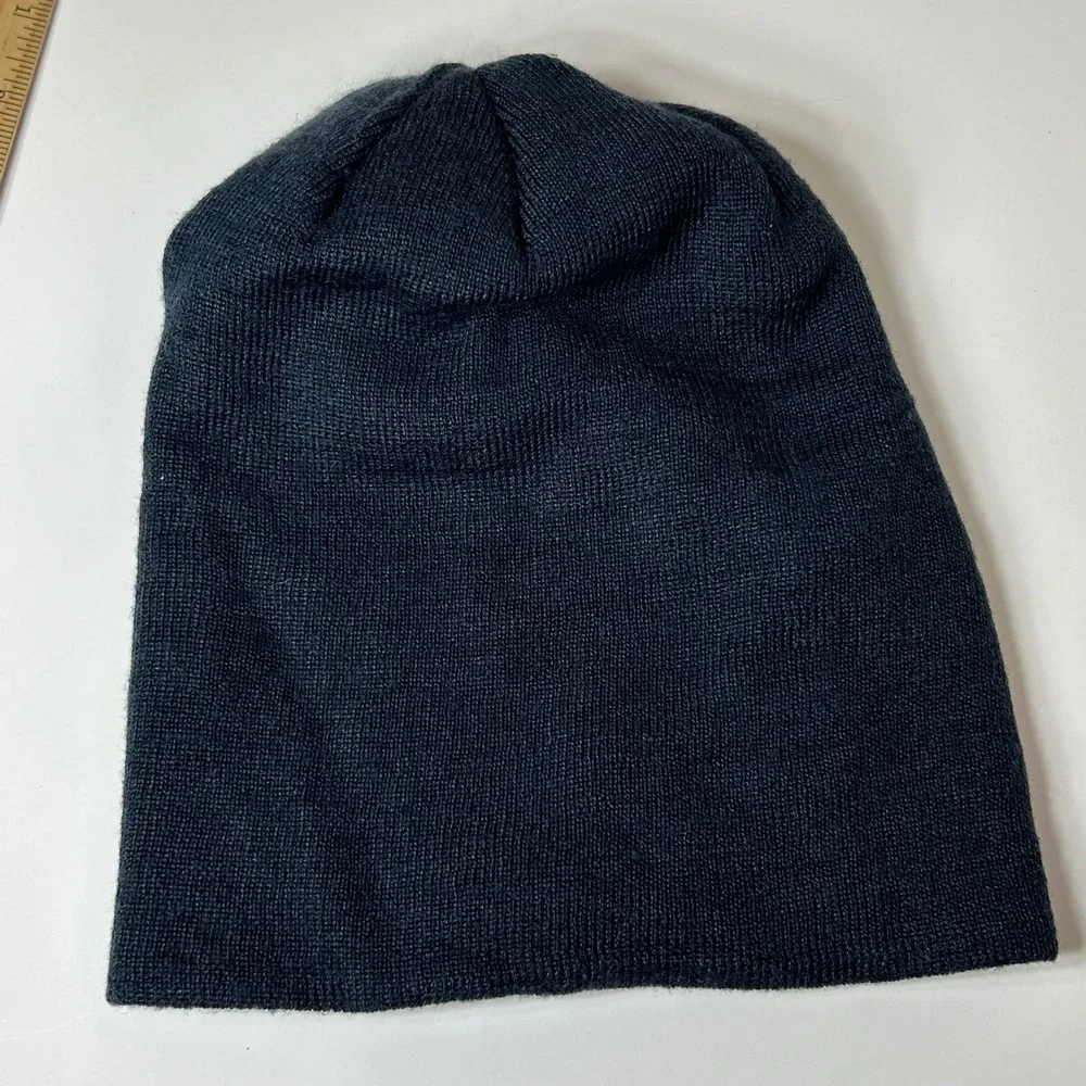 REI Co-op Unisex Navy Blue Wool Blend Knit Beanie Hat One Size 127061